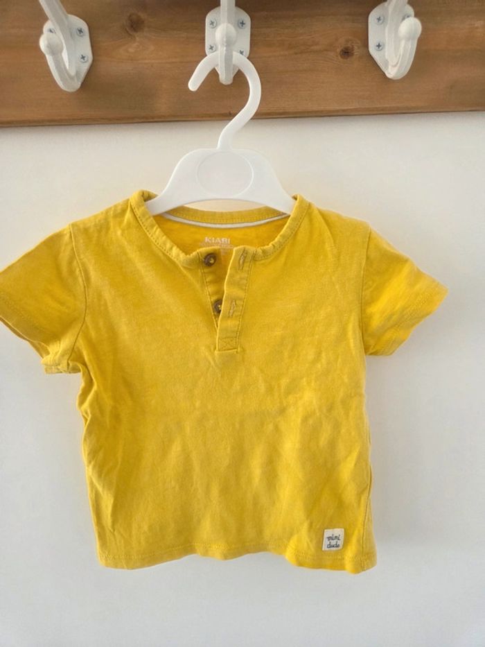 Tee-shirt 18m kiabi jaune - photo numéro 2