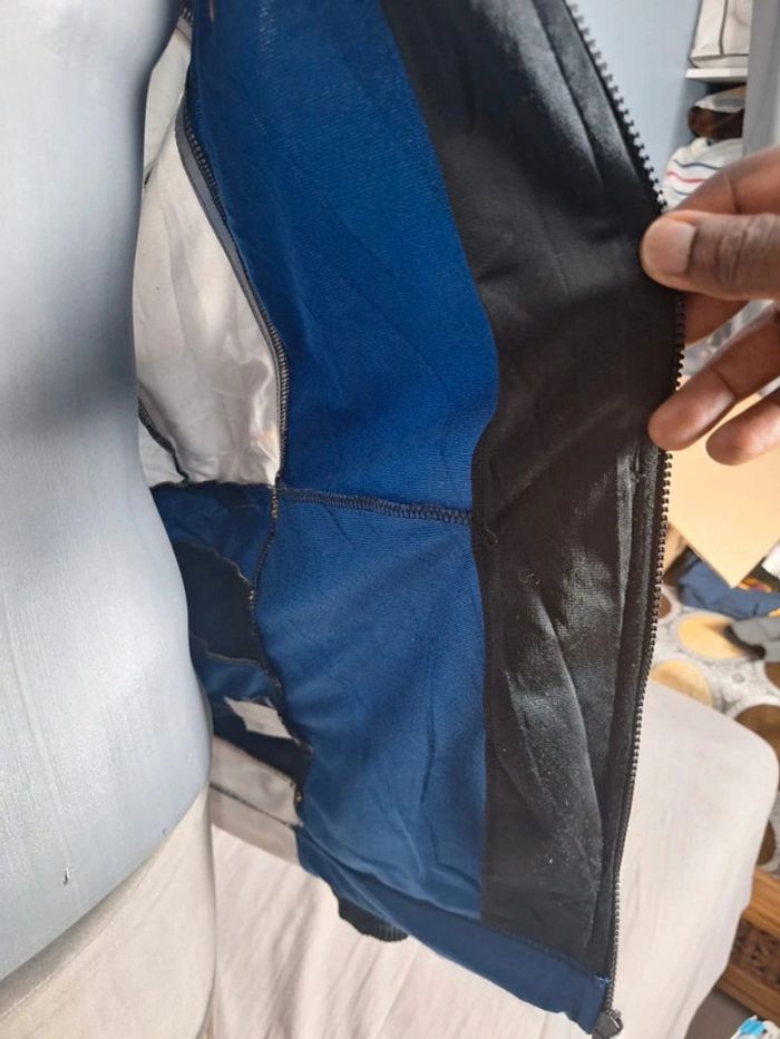 Veste Puma vintage M/L bleu noir jaune logo brodé rétro 90s - photo numéro 8