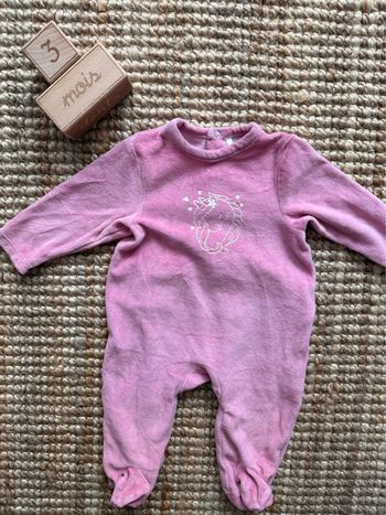 Pyjama velours Orchestra 3mois / 60cm