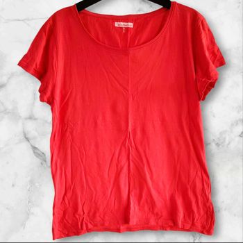 T-shirt rouge basique femme