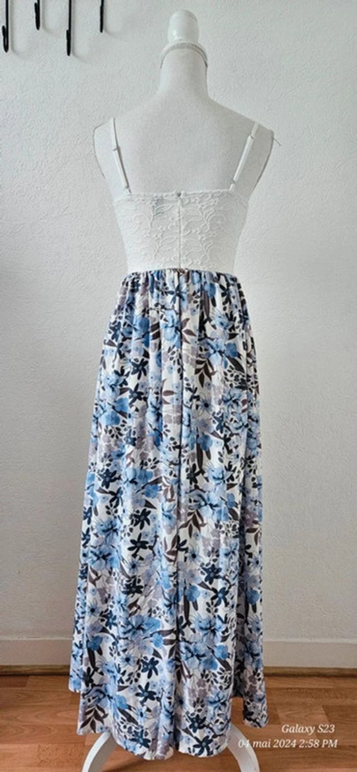 Robe longue combishort buste en dentelle - photo numéro 2