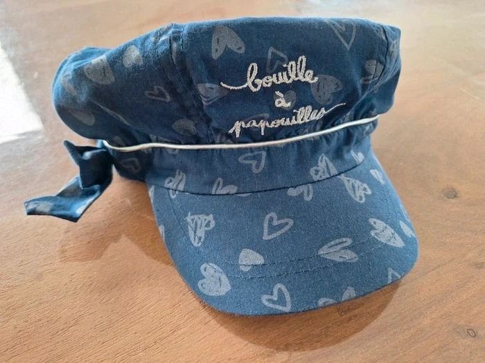 Casquette forme gavroche 'bouille à papouilles' neuve gemo fille 49