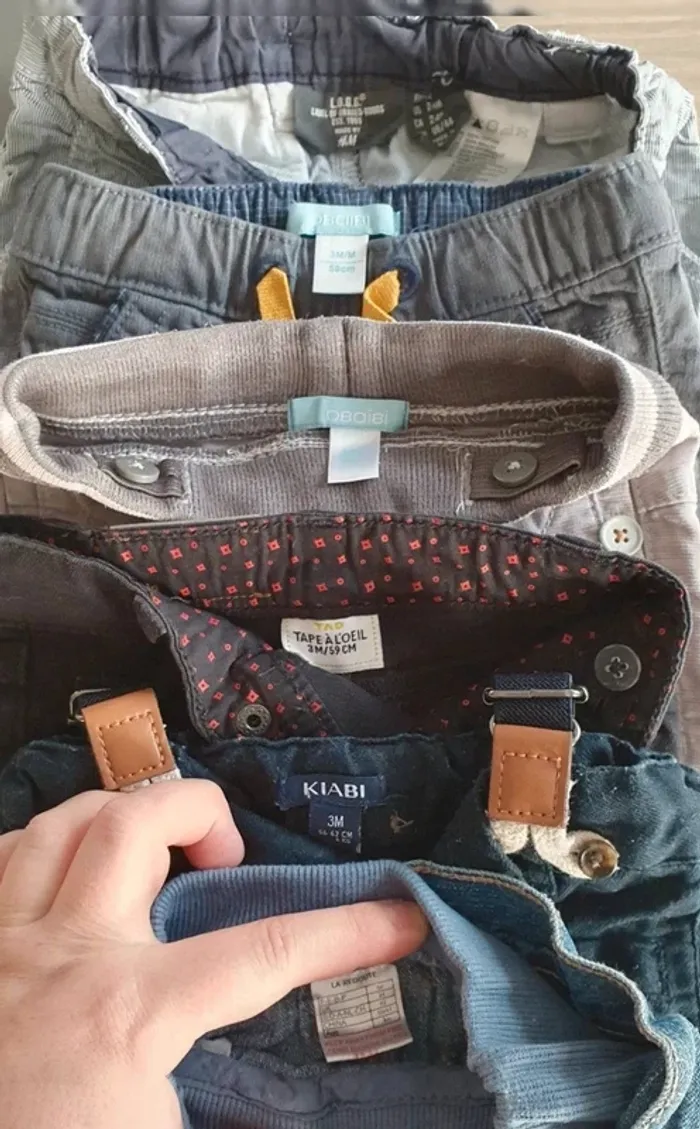 Lot de 6 pantalons 3 mois - photo numéro 7