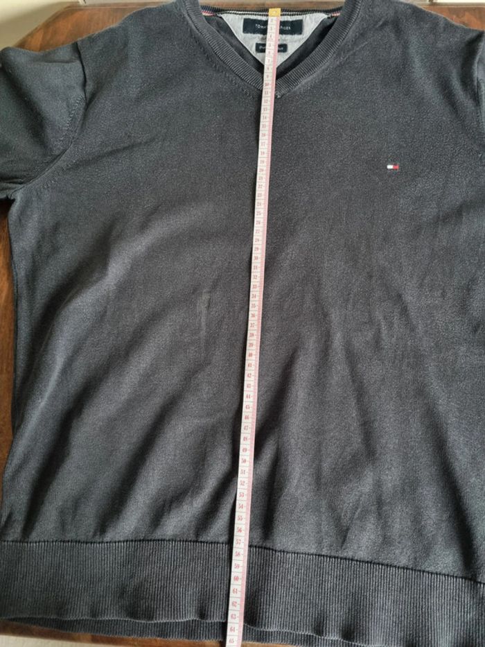 Pull col V Tommy Hilfiger Homme Taille L - photo numéro 7