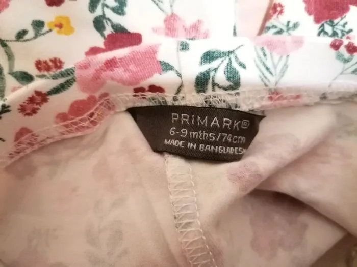 Ensemble primark fille Tee-shirt manches longues et legging motif fleurs 6-9 mois - photo numéro 8