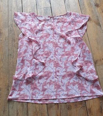 Petit haut rose imprimé très léger