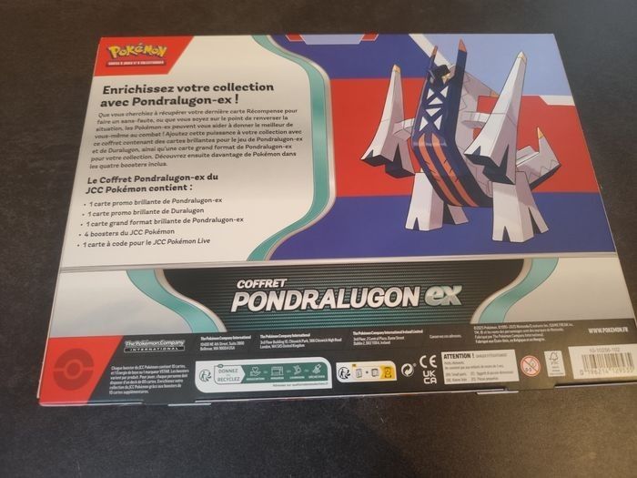 Coffret Pokémon Pondralugon EX – Parfait état - photo numéro 4