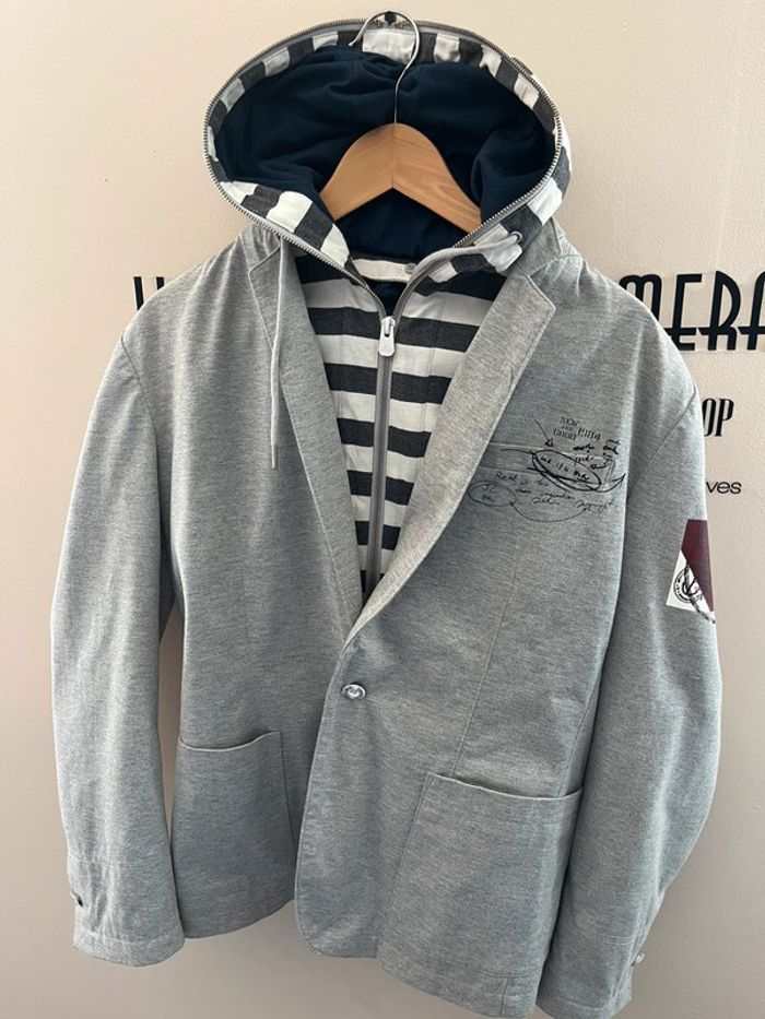 Blazer homme Desigual faux sweat capuche amovible comme neuf - photo numéro 2