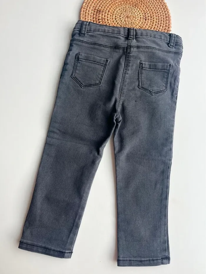 Jean slim kiabi gris noir - photo numéro 3