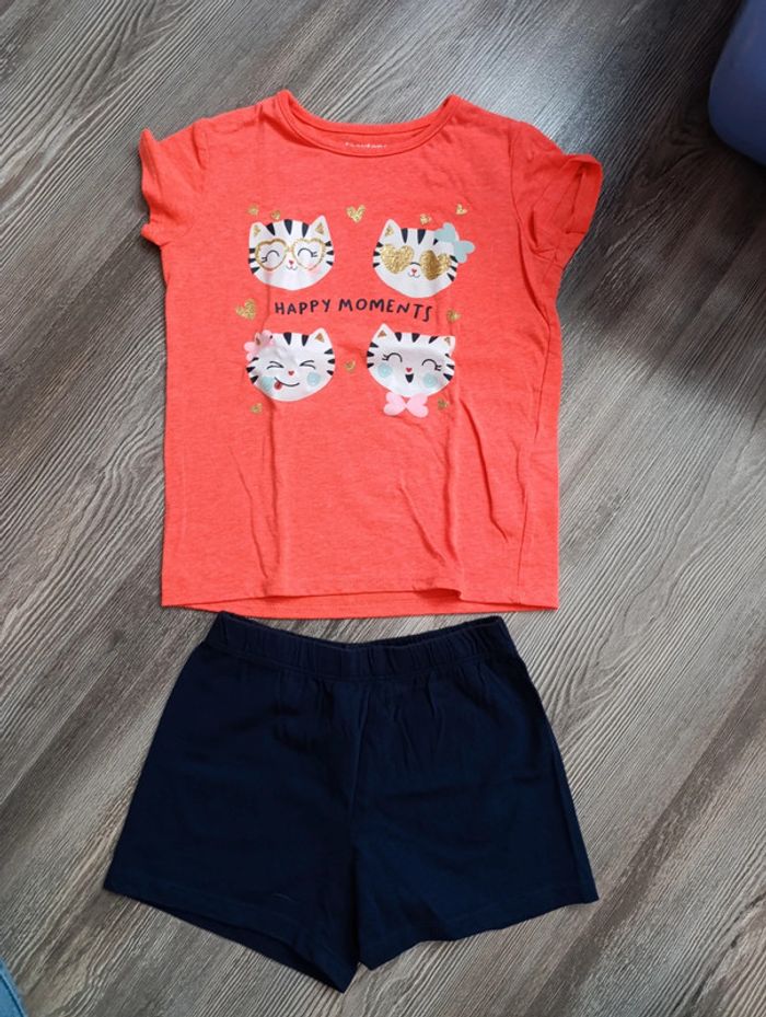 Pyjama short fille taille 5 ans - photo numéro 2
