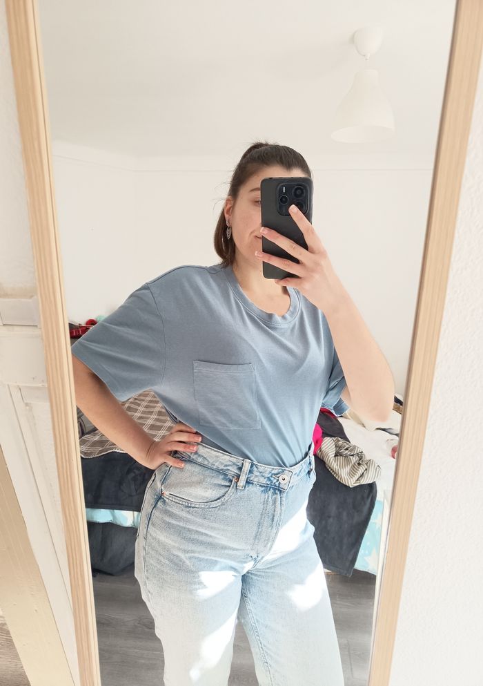 👕 T Shirt Basique Bleu - Unisexe - XL Relaxed / Kiabi - photo numéro 3