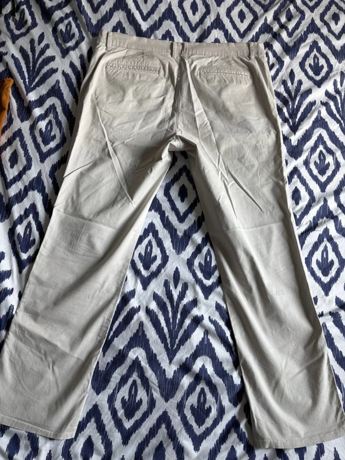 Pantalon homme beige clair taille 54 (3XL) regular fit droit– Kiabi – coton stretch - photo numéro 12
