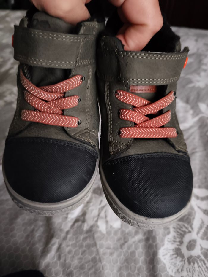 Bottines garçon chaudes 25 Prox kaki noir orange - photo numéro 4