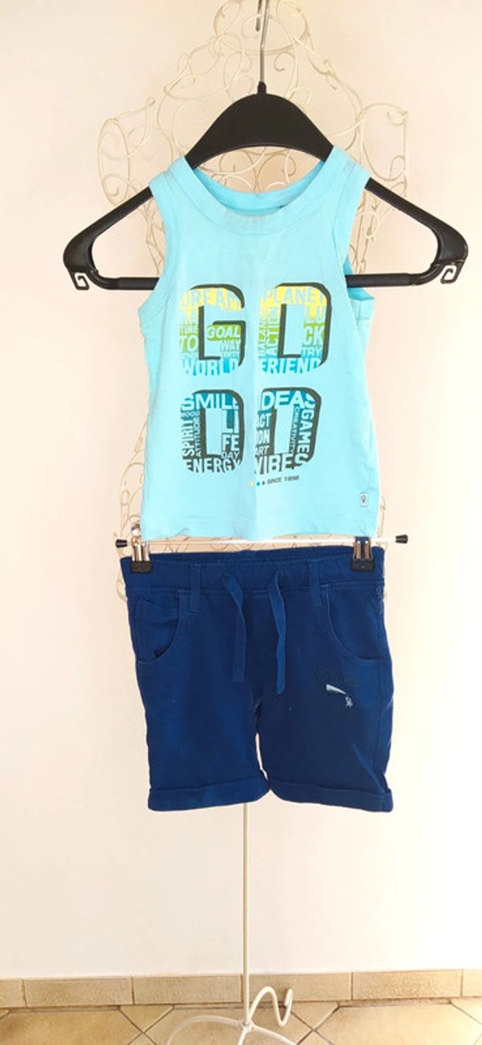 Ensemble bleu Okaïdi 2 ans