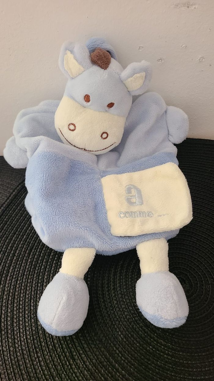 Doudou Ane Bleu Marionnette Babynat - photo numéro 4