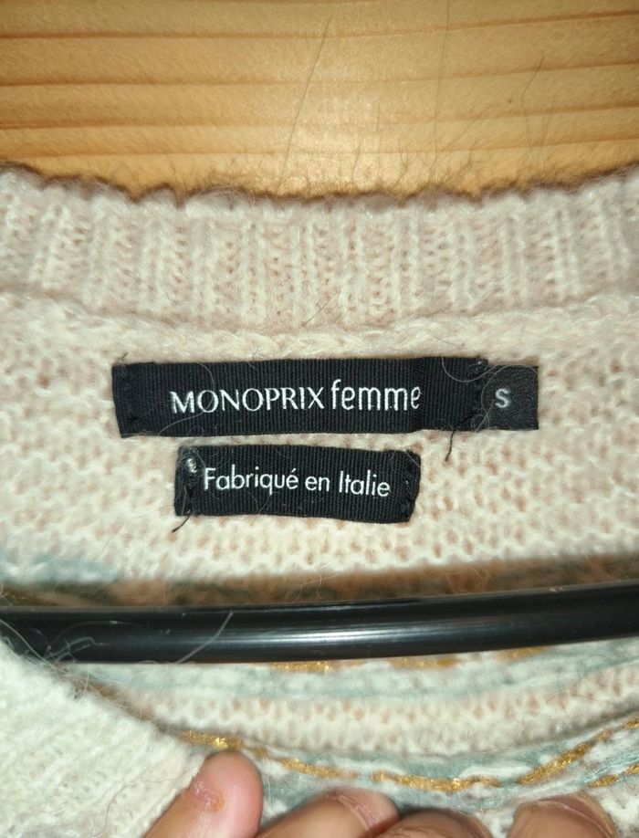Magnifique pull d'hiver monoprix - photo numéro 3