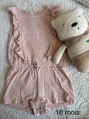 Combi short fille 18 mois
