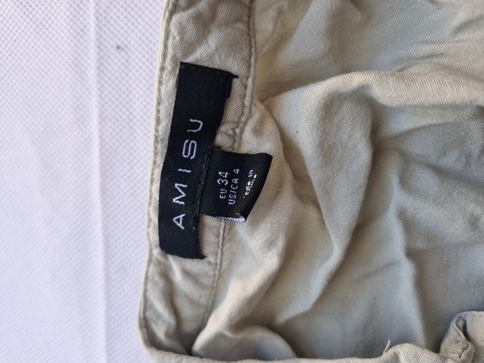 Robe / tunique fluide à manches longues 34 EU / 4 US / 4 CA Amisu Vert d'eau - photo numéro 2