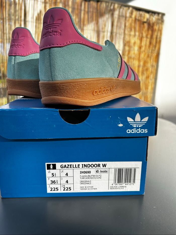 Adidas Gazelle Flash Aqua Turquoise Rose (36.5) - photo numéro 8