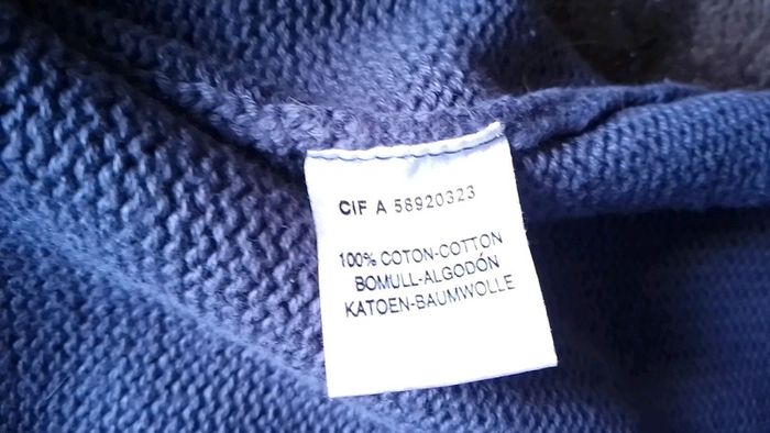 Pull en coton bleu marine - photo numéro 13