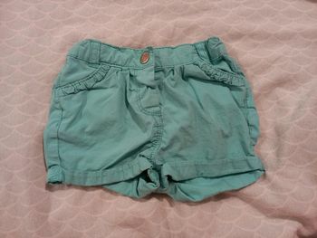 Short bleu turquoise 12 mois