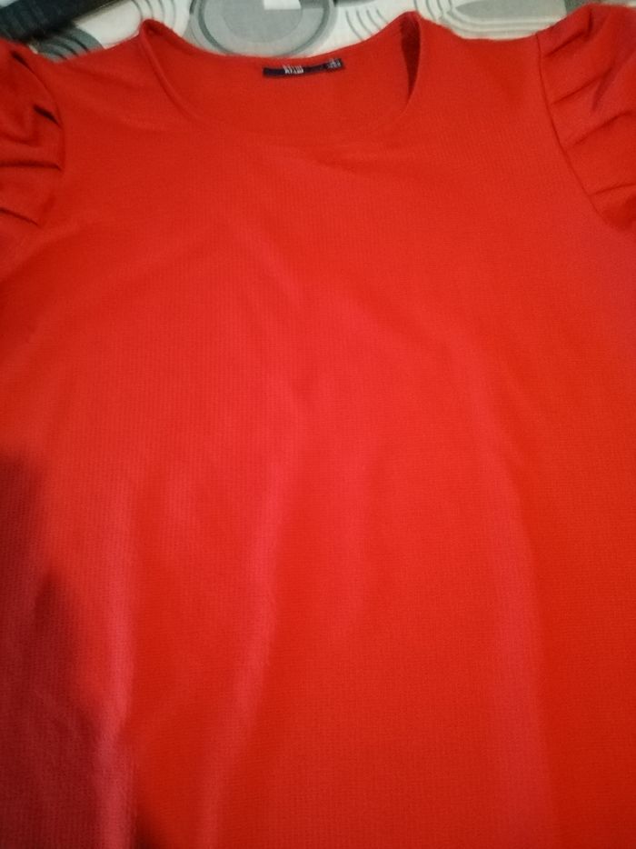 Robe manches courtes rouge - photo numéro 2