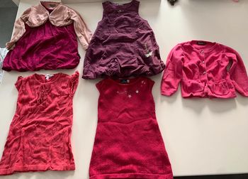Lot robes hiver 24 mois