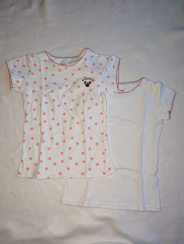 Lot de 2 tshirts MC sous-vêtements Minnie - 4A - Orchestra Disney