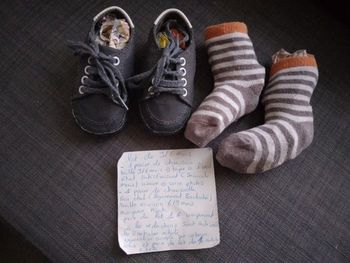 Lot Chausson et chaussette garçon