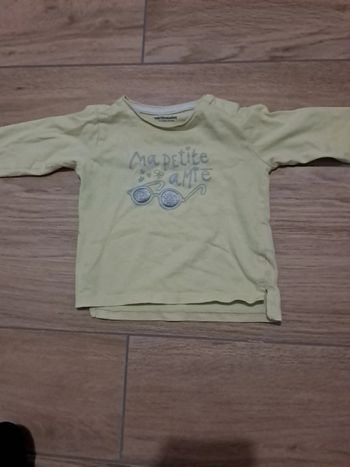 Haut manches longues vertbaudet 12 mois