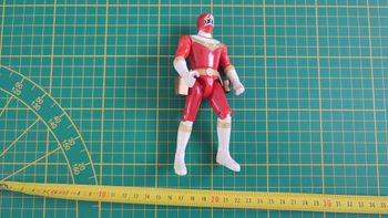 Jouet ancien vintage dans l'état Figurine articulée Power Rangers Zeo Red Ranger 5 pouces Bandai 199