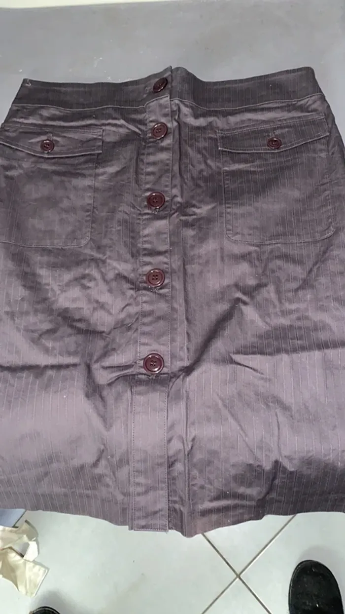 Jupe taille 40 marron nafnaf