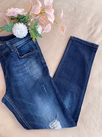 Jean bleu Mango pour femme