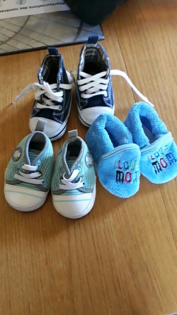 Lot de 3 paires de chaussures bébé