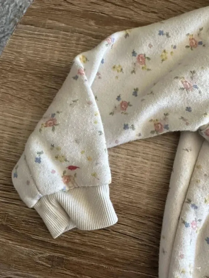 Veste fille florale zippée 24/36 mois - photo numéro 4