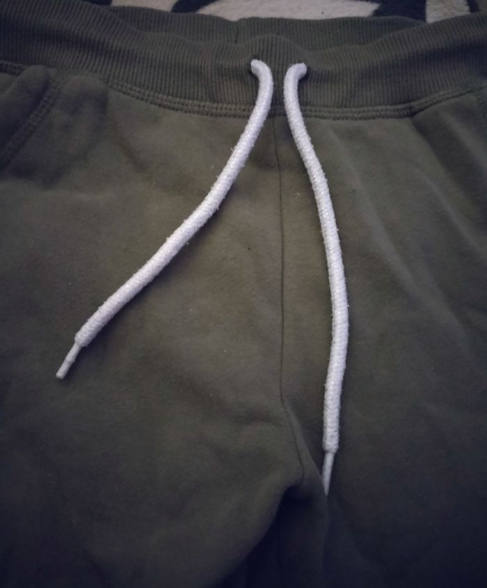 Jooging kaki cordons gris pailleté "Primark" 9/10 ans