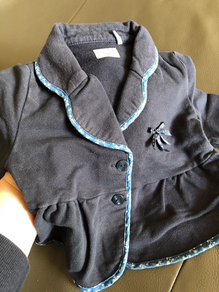 Ensemble chemise et veste molleton 12 mois IKKS - photo numéro 6