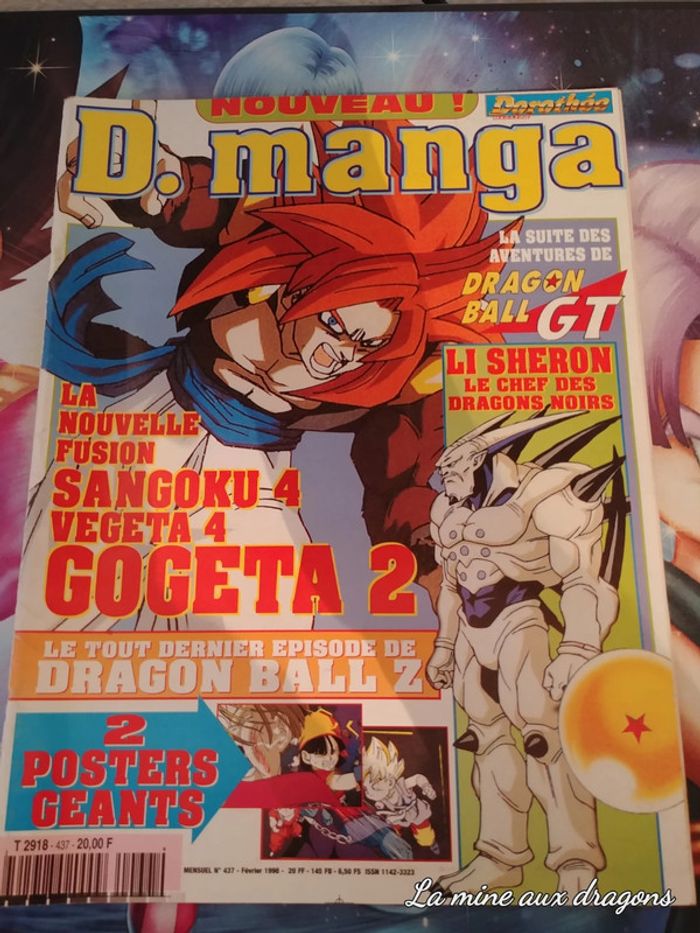 Complet D Manga magazine 437 Dragon Ball Z Posters Sailor moon Dorothée