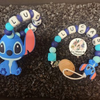 Attache tetine et anneaux de denti on