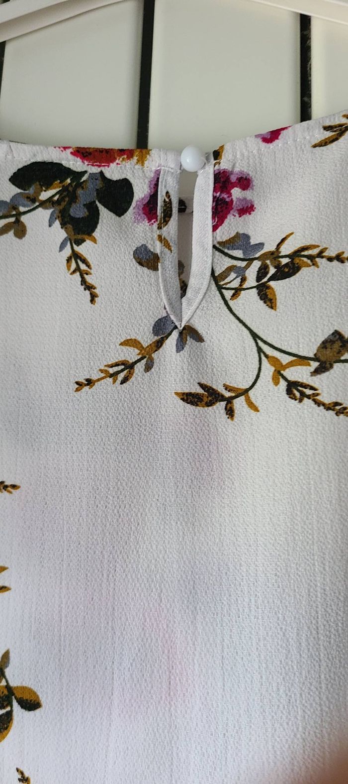 Chemisier à manches courtes imprimé floral pour femmes - photo numéro 3