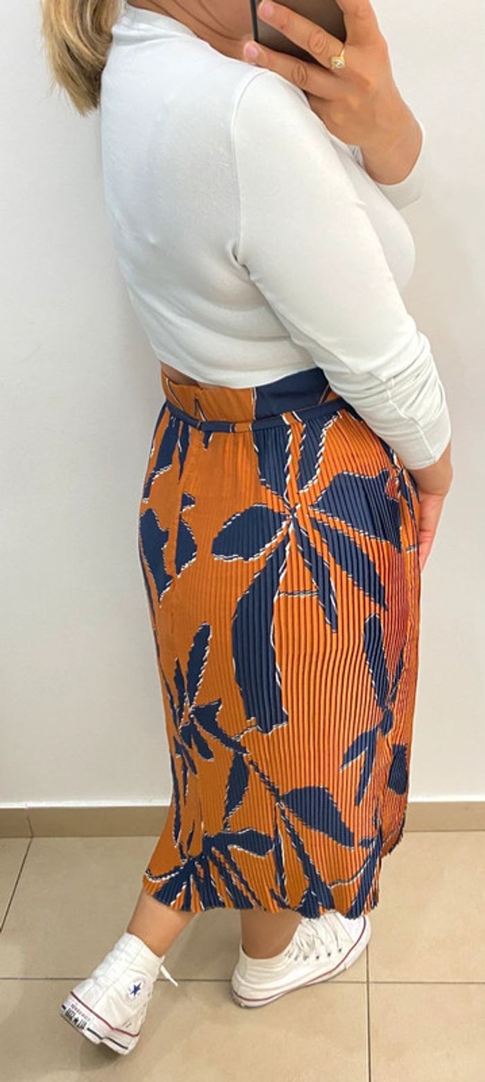 Jupe Midi Plissée Ba&sh Modèle Kiko Taille 40 - photo numéro 10