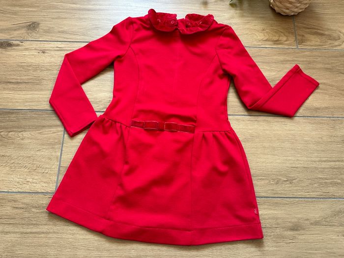 Robe rouge col Claudine okaidi - photo numéro 3