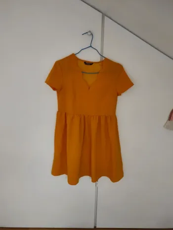 Robe jaune orange  Shein