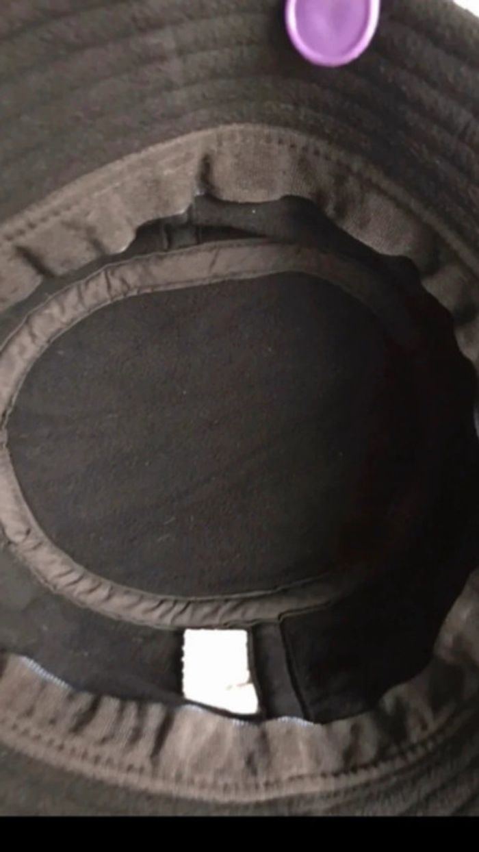 Chapeau noir, tout doux, comme neuf, taille 56 - photo numéro 7