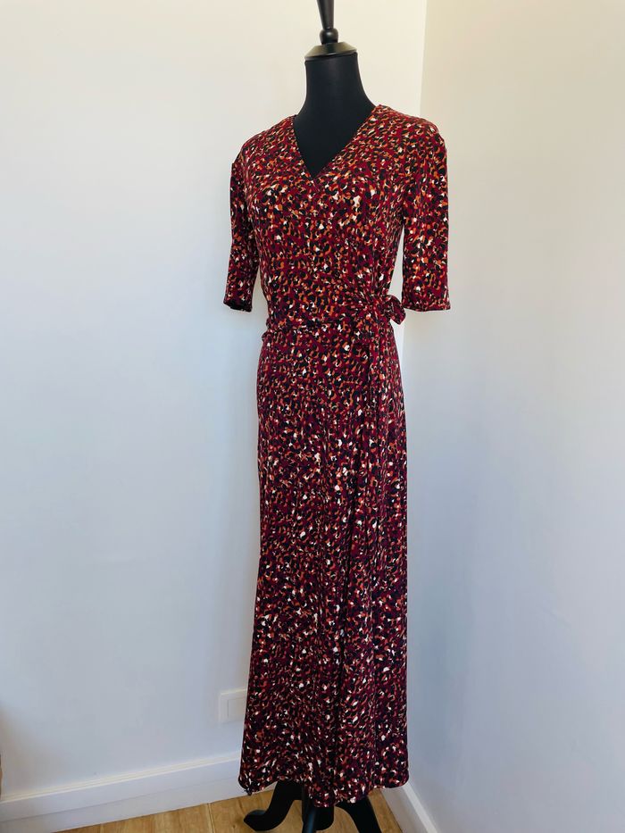 🌸 Sublime Robe longue. Motifs Léopard. Taille unique.