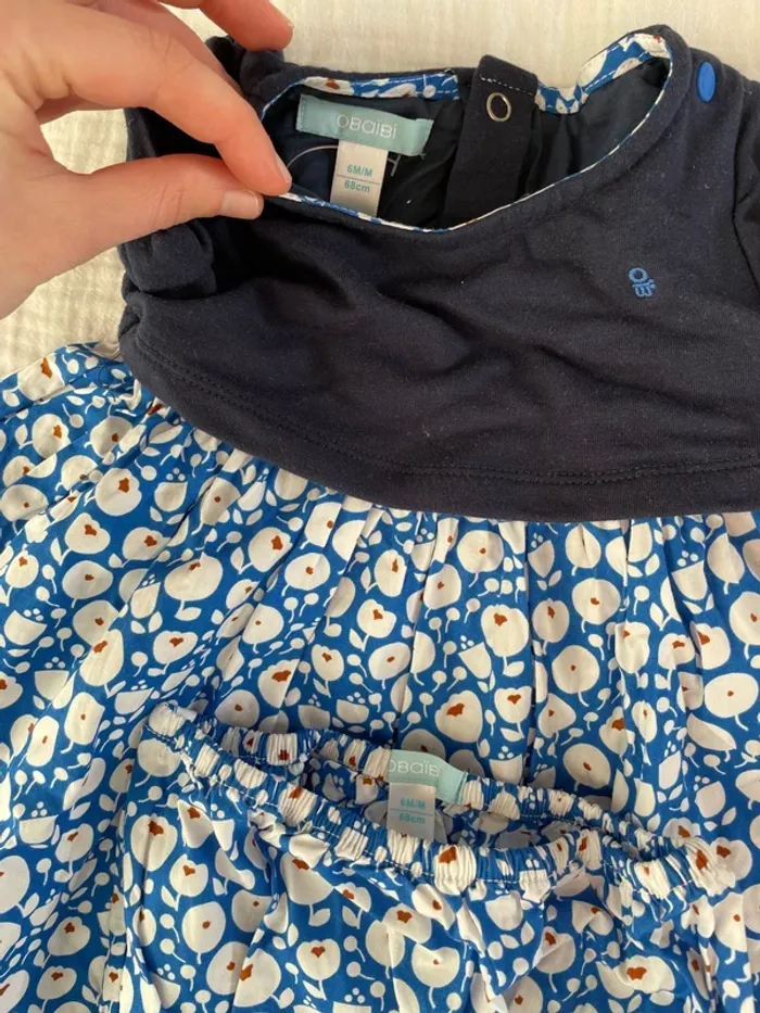 Robe + Bloomer Obaibi neufs 6 mois - photo numéro 2