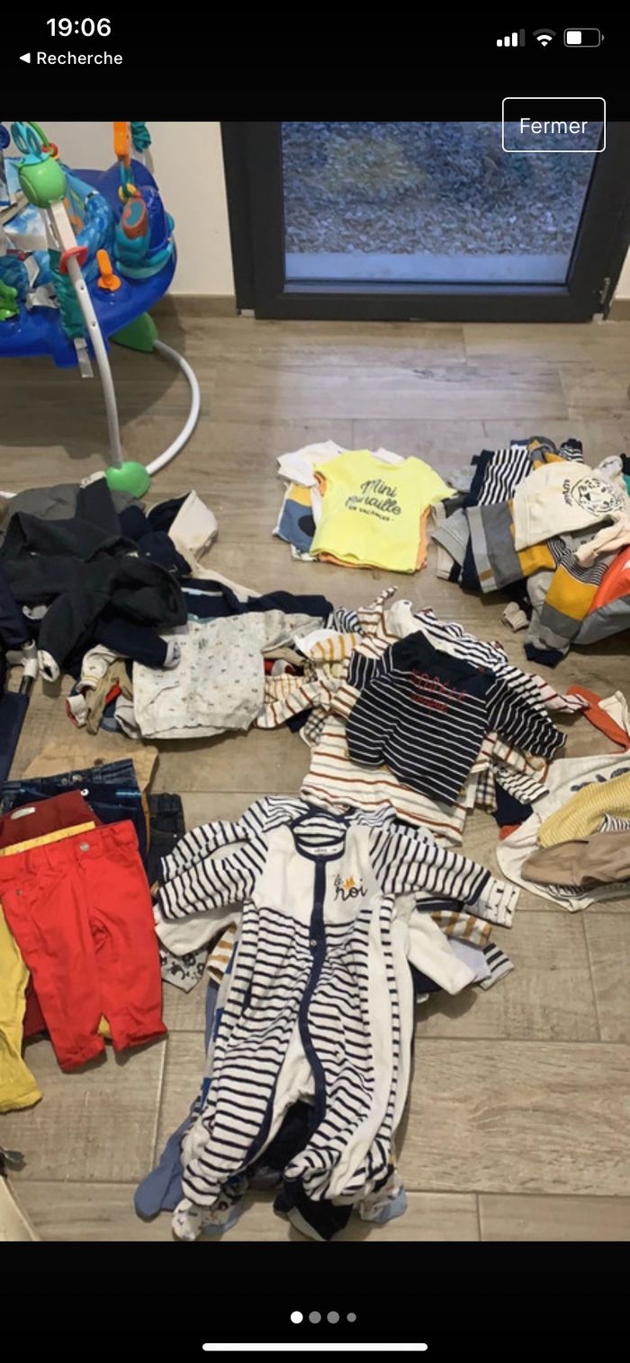 Gros lots vêtements six mois