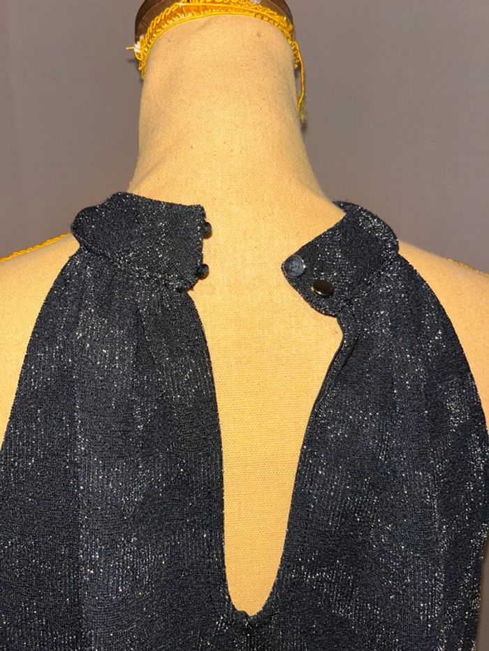 Top noir brillant la halle taille L - photo numéro 7