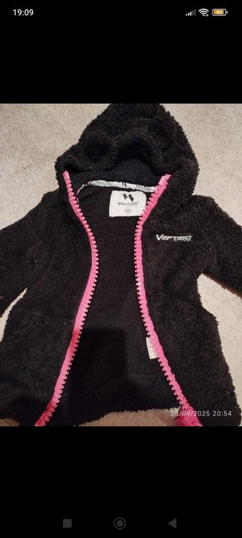 Gilet pilou fille