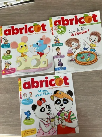 Lot de 3 Livres abricot